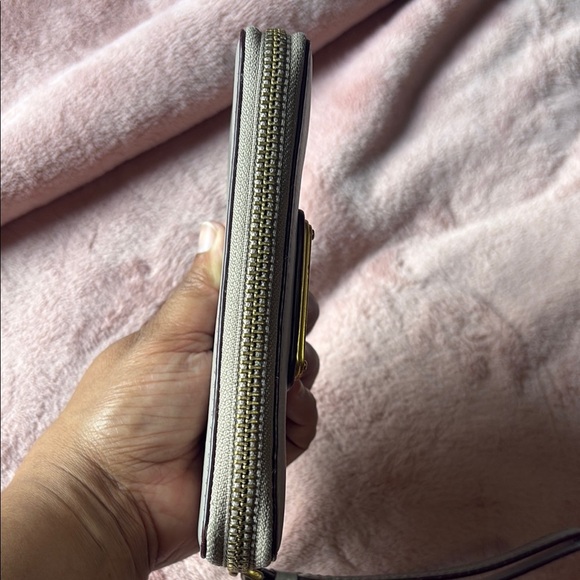 Marc Jacobs Sage Green Wristlet with Gold Accents - Picture 5 of 6